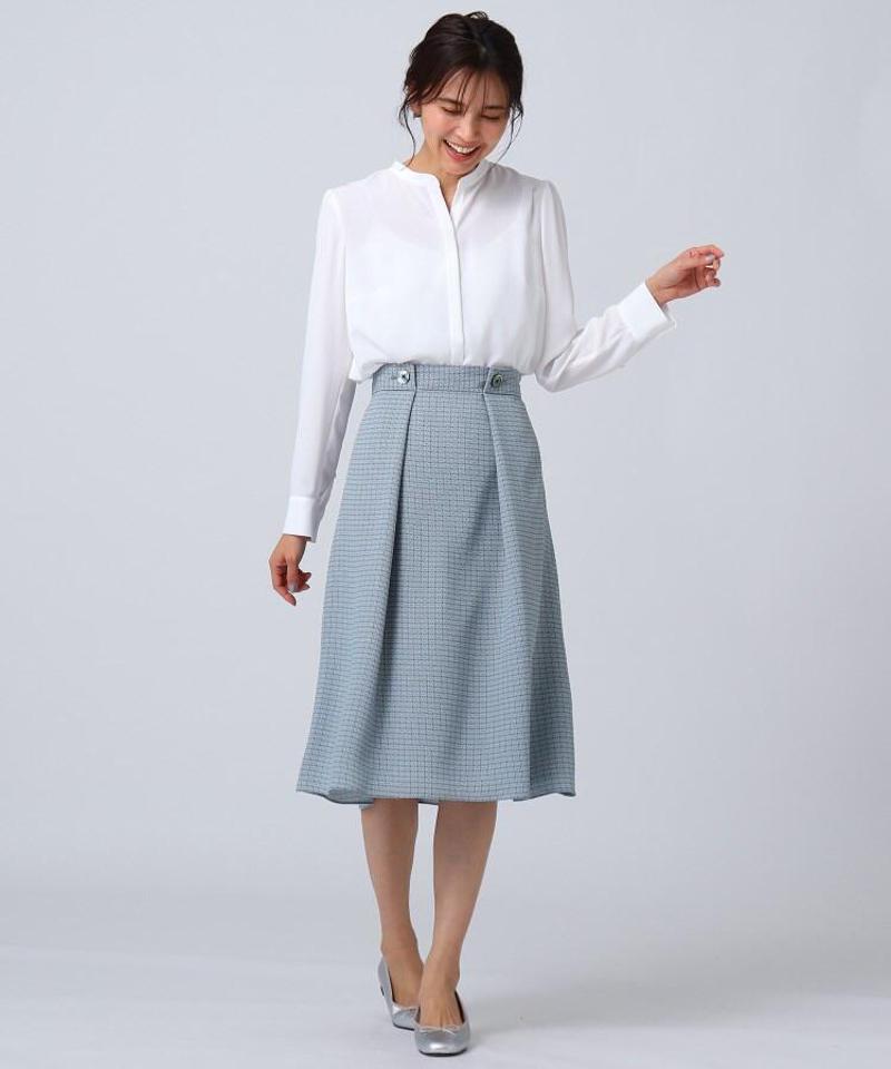 グラフィカルジオメプリントスカート