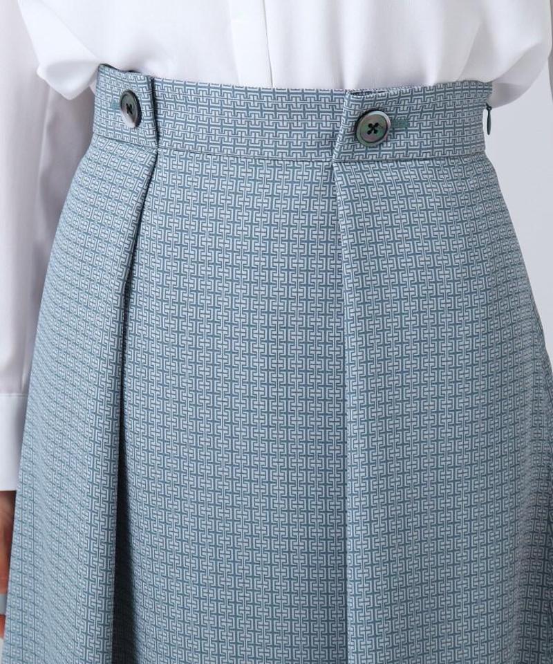 グラフィカルジオメプリントスカート