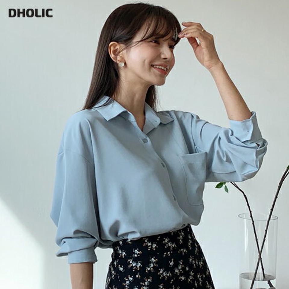 シルキーカラーシャツブラウス・全4色・t56815 レディース 【bl】【韓国 ファッション トップス ブラウス 長袖 シルキー シャツブラウス シャツ オフィスカジュアル オフィス 春 フェミニン カジュアル デイリー 秋 冬】