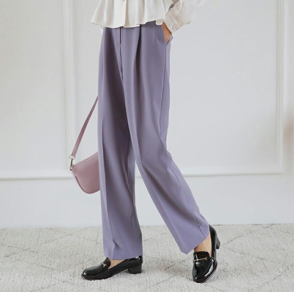 ウエストストレッチスラックス・全3色・t63025 レディース 【pt】【韓国 ファッション ボトムス パンツ ロング スリム スラックス ストレッチ 美脚 大人 女の子 無地 冬パンツ 春パンツ ストレート 細身 ハイウエスト 秋 冬】