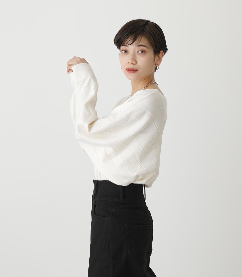 BIAS RIB LOOSE KNIT/バイアスリブルーズニット