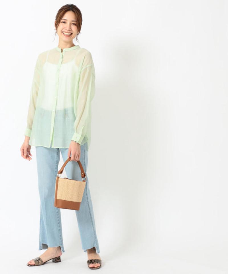 B:MING by BEAMS / バンドカラー シアーシャツ 21SS