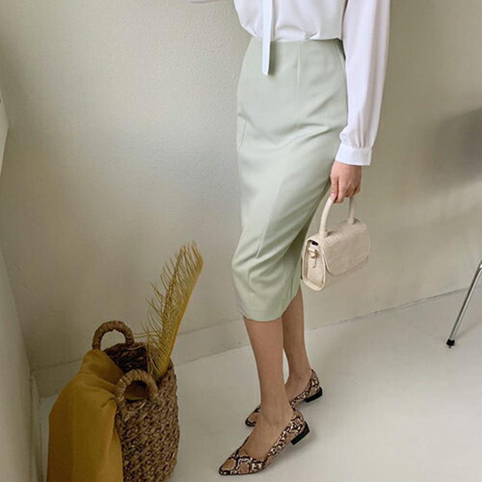 ペンシルミディスカート・全3色・b66801 レディース 【sk】【スカート ミディ丈 ミディスカート ペンシル ペンシルスカート 単色 無地 シンプル 大人 タイト きれいめ デート オフィスカジュアル 秋 冬 韓国 ファッション】【ハイホリHIHOLLI】