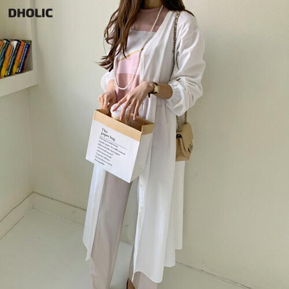 Vネックボタンワンピース・全2色・t66851 レディース 【ops】【ワンピース ロング ロングワンピース 長袖 Vネック 単色 無地 シンプル カジュアル 秋 冬 韓国 ファッション】【ハイホリHIHOLLI】