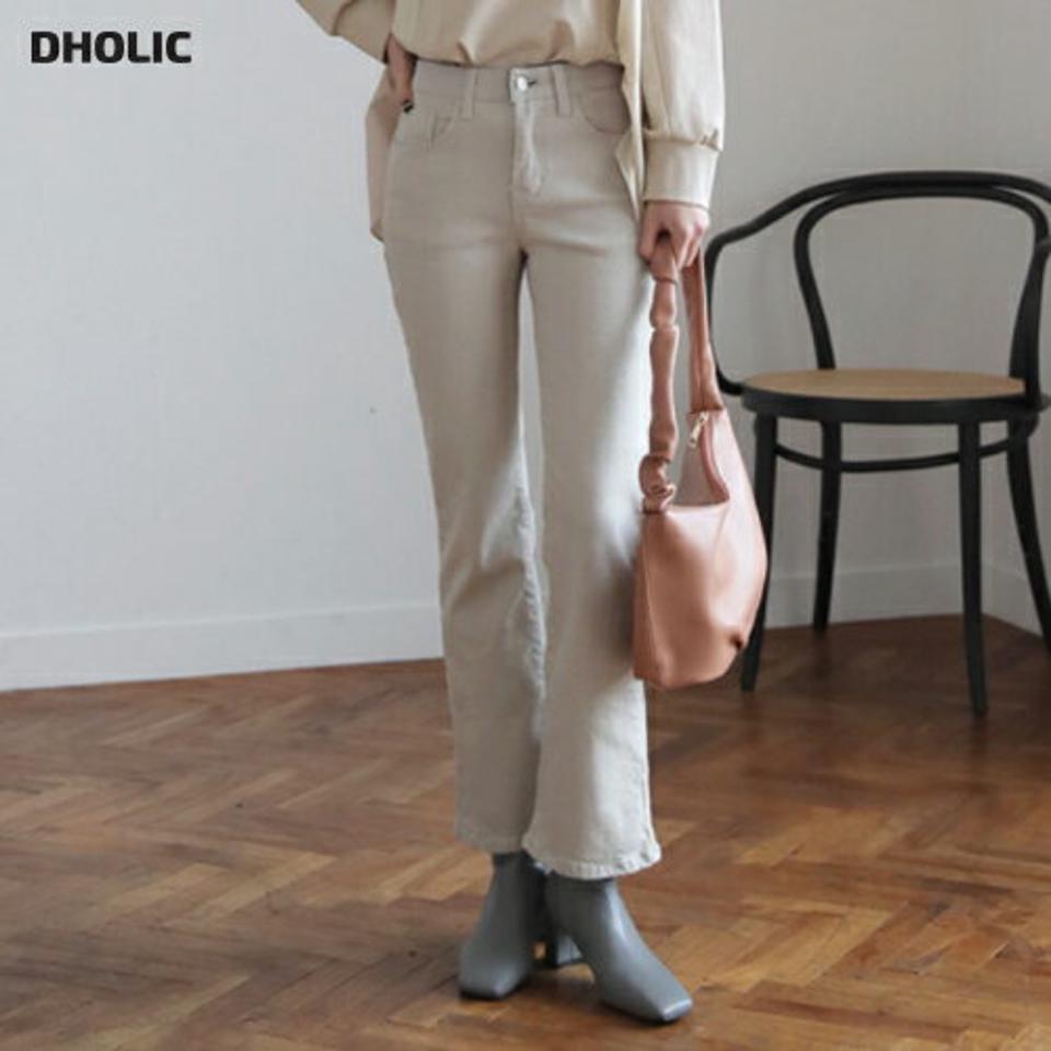 ブーツカットパンツ・全3色・t66846 レディース 【pt】【パンツ ズボン ロングパンツ ブーツカット 単色 無地 シンプル 大人 カジュアル ベーシック 秋 冬 韓国 ファッション】【ハイホリHIHOLLI】