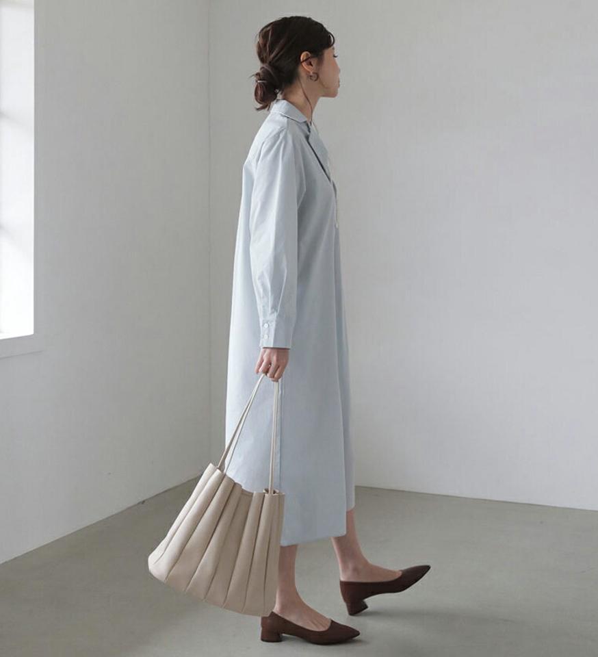 スキッパールーズワンピース・全4色・t66835 レディース 【ops】【ワンピース ロング ロングワンピース 長袖 スキッパー 開襟 ルーズ ゆったり ラフ 単色 無地 シンプル カジュアル 秋 冬 春 韓国 ファッション】【ハイホリHIHOLLI】