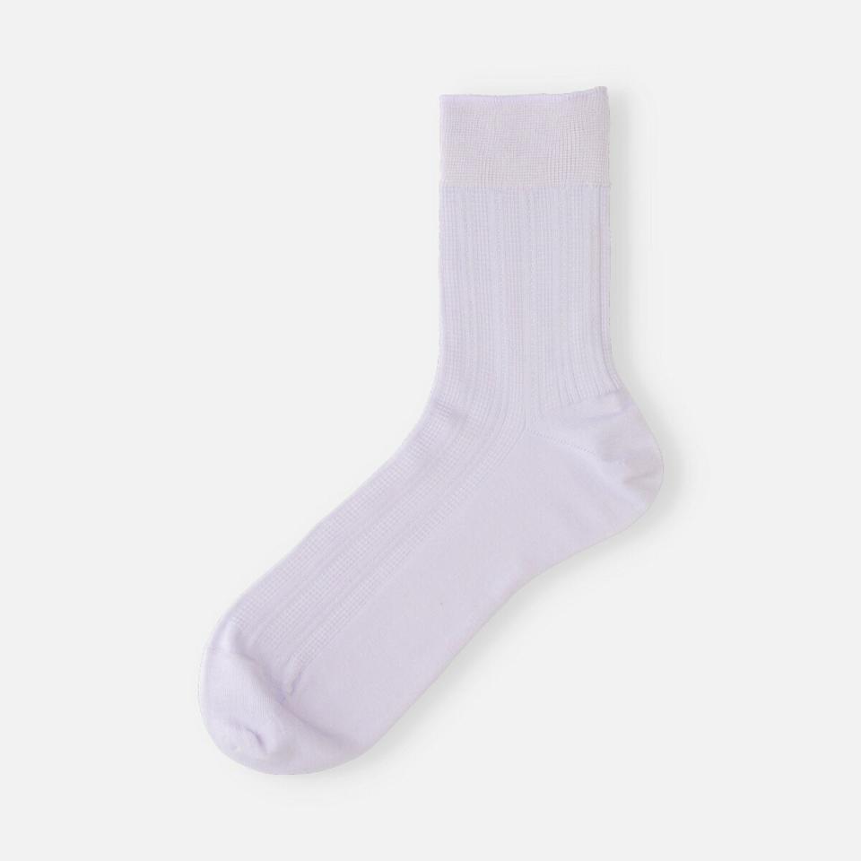 【あす楽】30%OFF【Tabio】 綿シルケットリブタックソックス / 靴下屋 靴下 タビオ くつ下 クルー レディース 日本製 2206sl