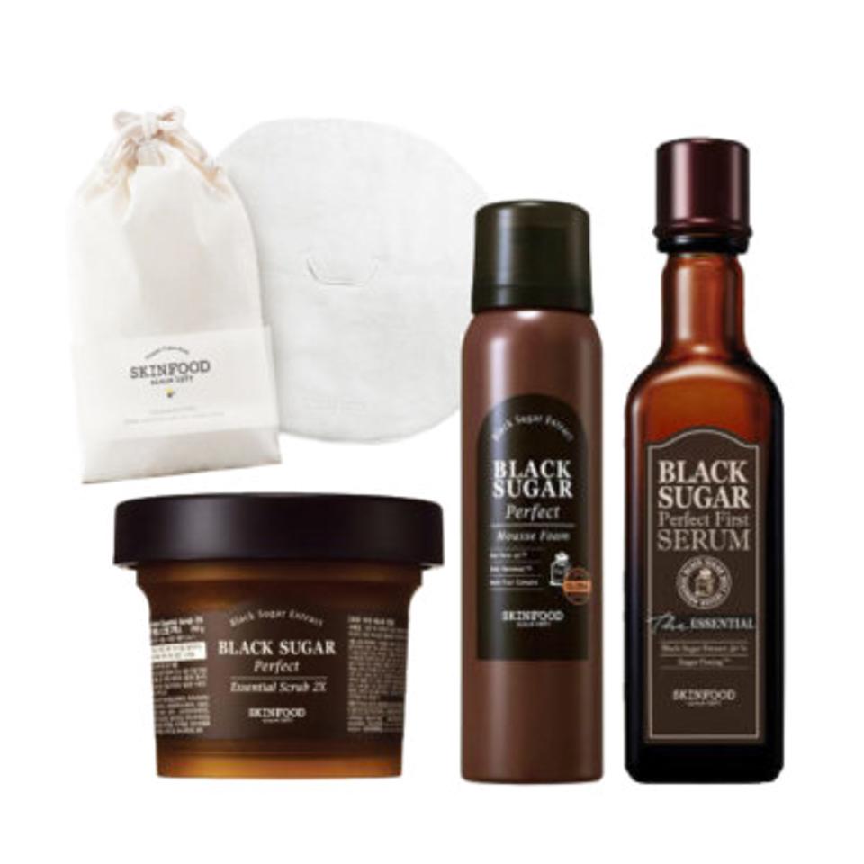 マスクシート型タオル付ブラックシュガーセット