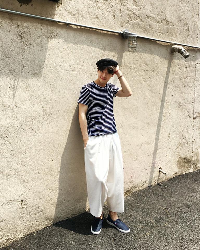 ボーダーショートスリーブTシャツ・全4色 b50862 メンズ【tops】【人気 トップス 半袖 カジュアル イエロー シンプル】