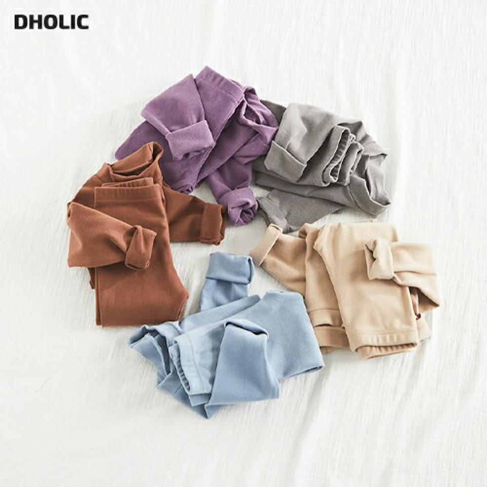 両起毛ルームウェア上下SET(kids)・u10732 キッズ 【3~8才】【uw】【韓国 ファッション パジャマ セットアップ スリム 細身 タイト Tシャツ パンツ 長袖 ロング インナー 下着 肌着 キッズ 子供 子供服 幼稚園 通学 通園 低学年 秋 冬】【KIDS】