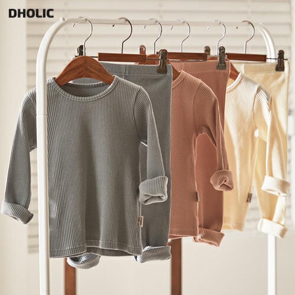 リブルームウェア上下SET(junior)・u10778 【9~17才】【uw】【韓国 ファッション パジャマ セットアップ スリム 細身 タイト Tシャツ パンツ 長袖 ロング インナー 下着 肌着 こども 子供 子供服 通学 低学年 小学生 ジュニア 冬】【KIDS】