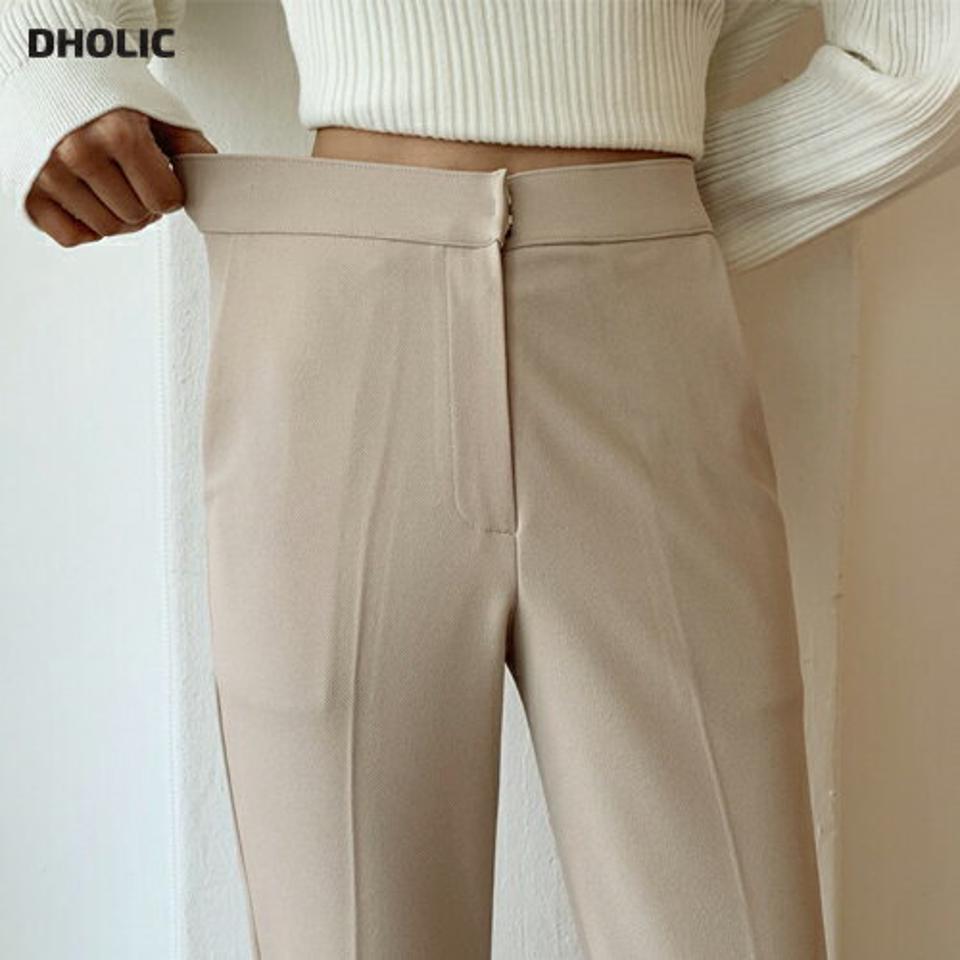 スリムストレッチスラックス・全3色・b61599 レディース 【pt】【韓国 ファッション ボトムス パンツ スラックス ロング スリム ベーシック オフィスカジュアル 細身 10分丈 十分丈 ストレート カジュアル 無地 秋 冬】