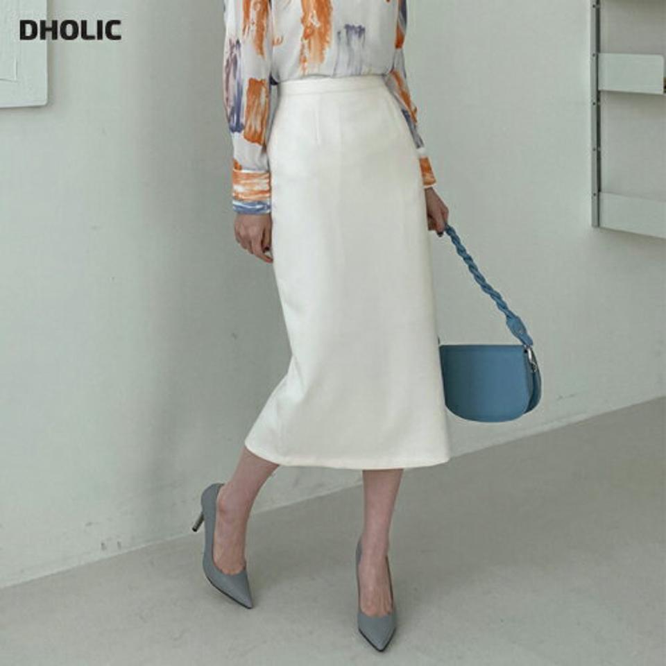 Hラインスカート・全4色・b66895 レディース 【sk】【スカート ミディ丈 ミディスカート Hライン 単色 無地 シンプル ベーシック 大人 オフィスカジュアル デート きれいめ 秋 冬 韓国 ファッション】【ハイホリHIHOLLI】