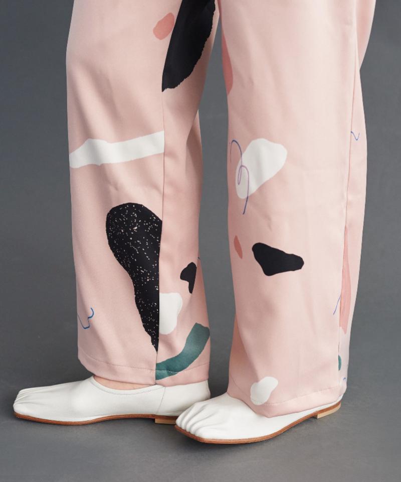 ○pink pepper × caph 総柄イージーパンツ（caph troupe）
