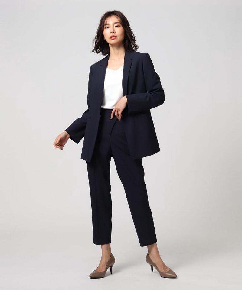 トスカーナノベルストレッチ テーパードパンツ