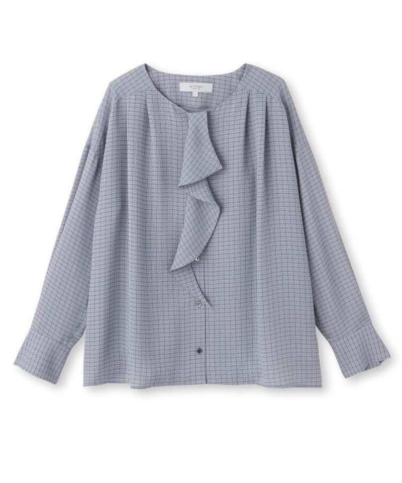 グラフィカルモデルノプリントブラウス