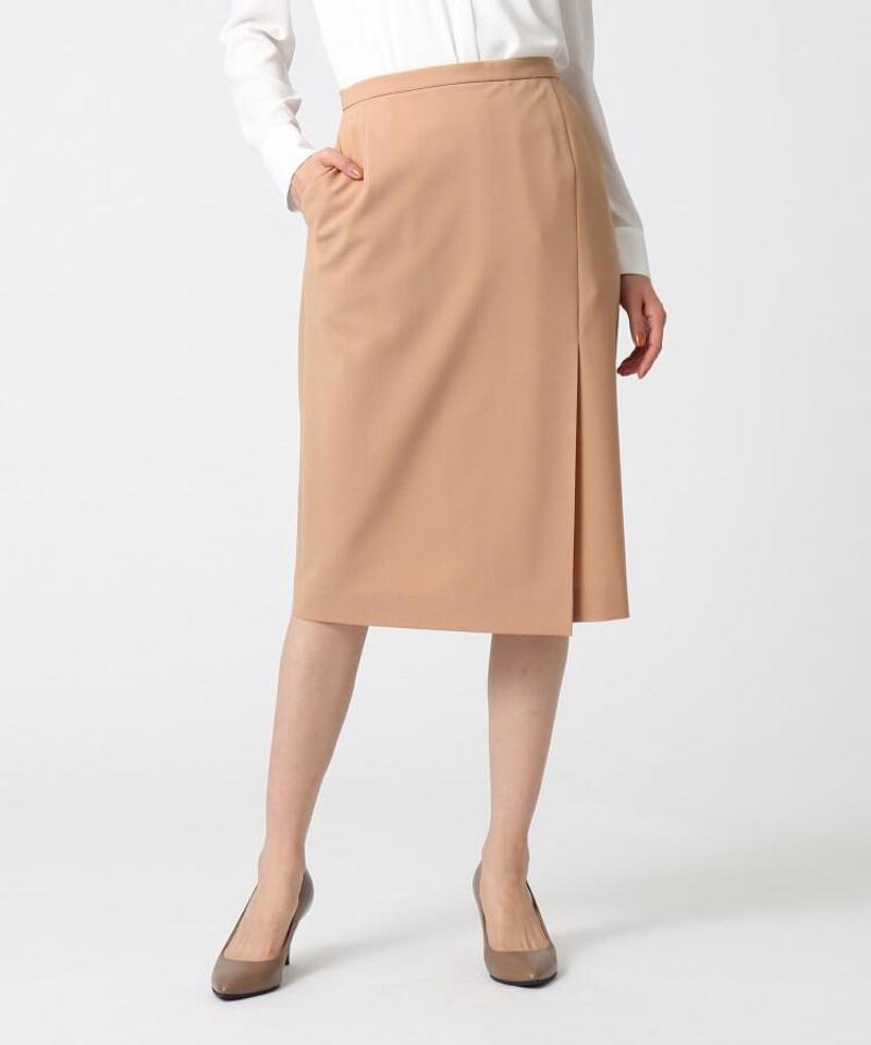 トスカーナノベルストレッチ ラップ風スカート