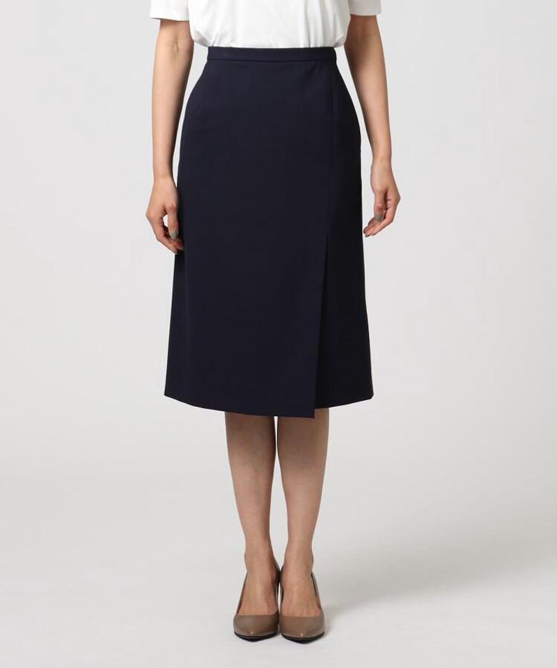 トスカーナノベルストレッチ ラップ風スカート