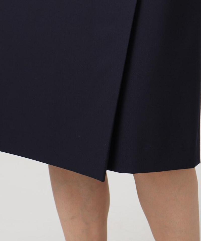 トスカーナノベルストレッチ ラップ風スカート