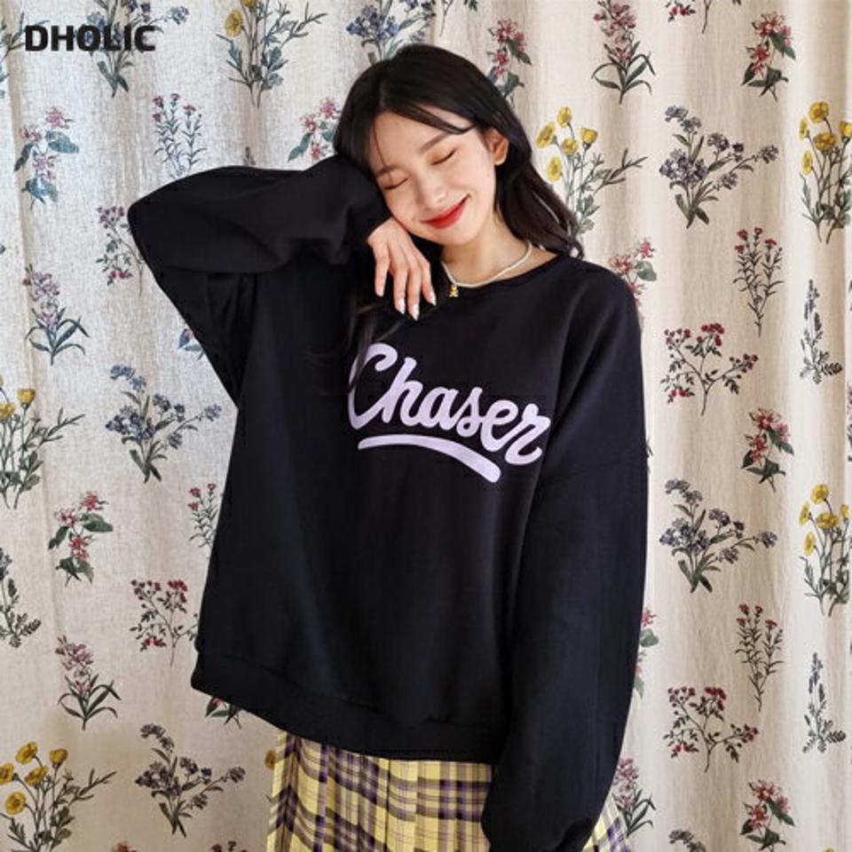 レタリングスウェット・全3色・t62787 レディース 【tops】【韓国 ファッション トップス スウェット トレーナー Tシャツ カットソー 長袖 ラウンドネック ルーズ ゆったり デイリー ベーシック カジュアル レタリング 秋 冬】【NIJU】
