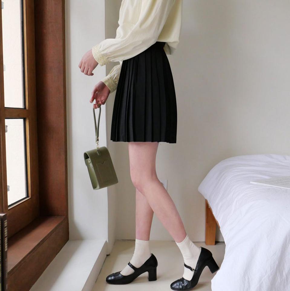 プリーツミニスカート・全5色・t63138 レディース 【sk】【韓国 ファッション ボトムス スカート ミニ ミニスカート ガーリー プリーツスカート コンシールファスナー付き 秋 冬】【NIJU】