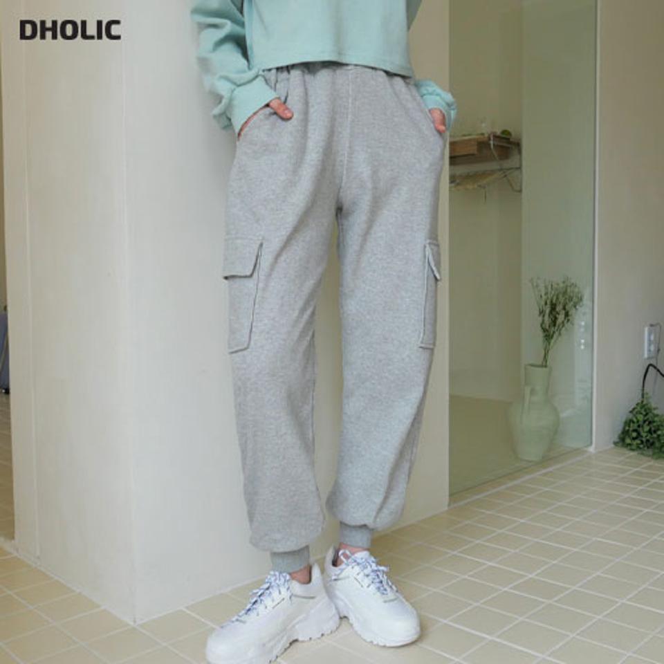 ウエストゴムジョガーパンツ・全4色・t63135 レディース 【pt】【韓国 ファッション ボトムス パンツ ロング ロングパンツ ルーズ ゆったり ウエストゴム ジョガーパンツ スポーティ ポケット 10分丈 十分丈 カジュアル デイリー 秋 冬】【NIJU】