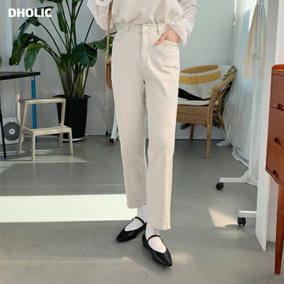 ストレッチウエストパンツ・全3色・t63167 レディース 【pt】【韓国 ファッション ボトムス パンツ ロング ロングパンツ ストレート バックゴム ベルトループ ポケット 10分丈 十分丈 カジュアル デイリー 秋 冬】【NIJU】