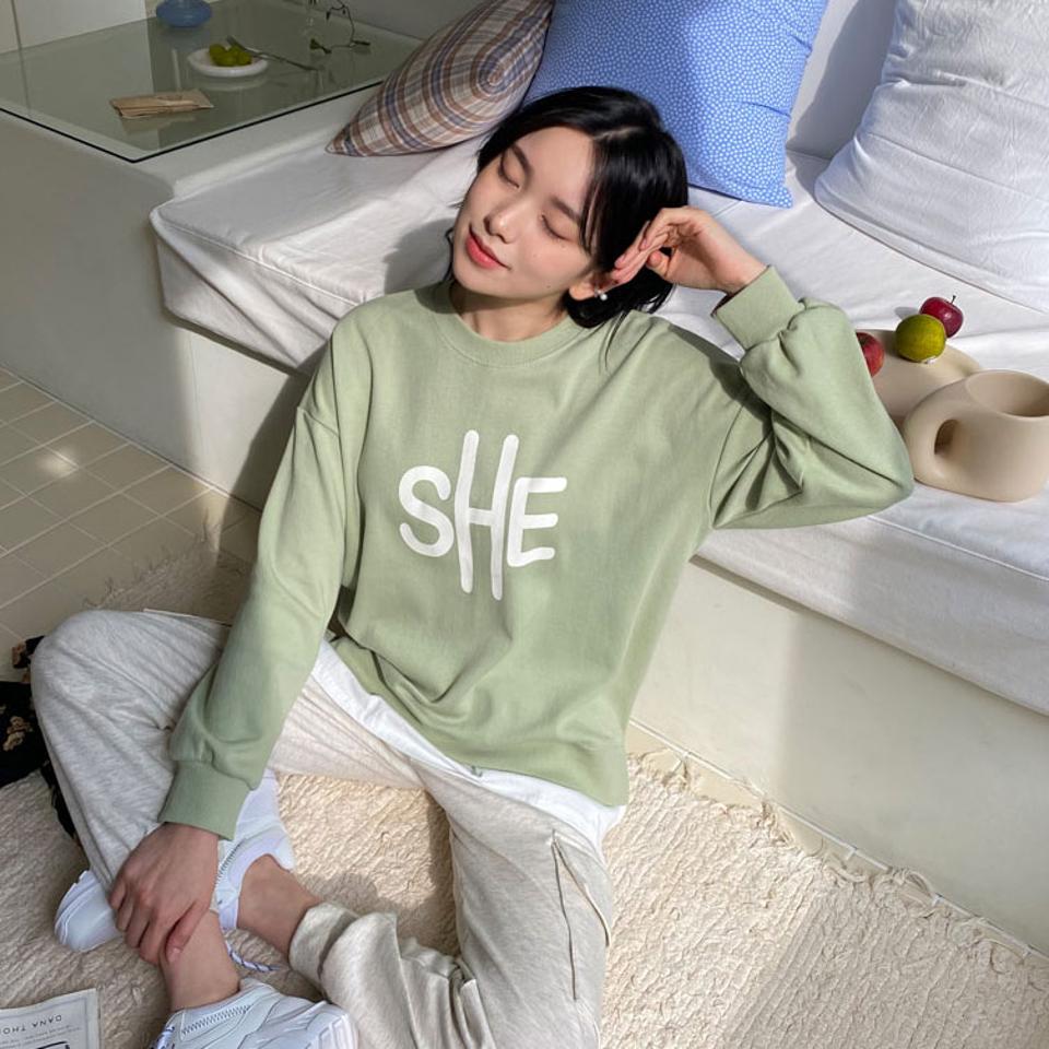 レイヤード調ロゴスウェット・全4色・b63150 レディース 【tops】【韓国 ファッション トップス Tシャツ 長袖 ラウンドネック ロゴ ラフ スウェット ルーズ ゆったり デイリー カジュアル 体型カーバー 秋 冬】【NIJU】【BT】