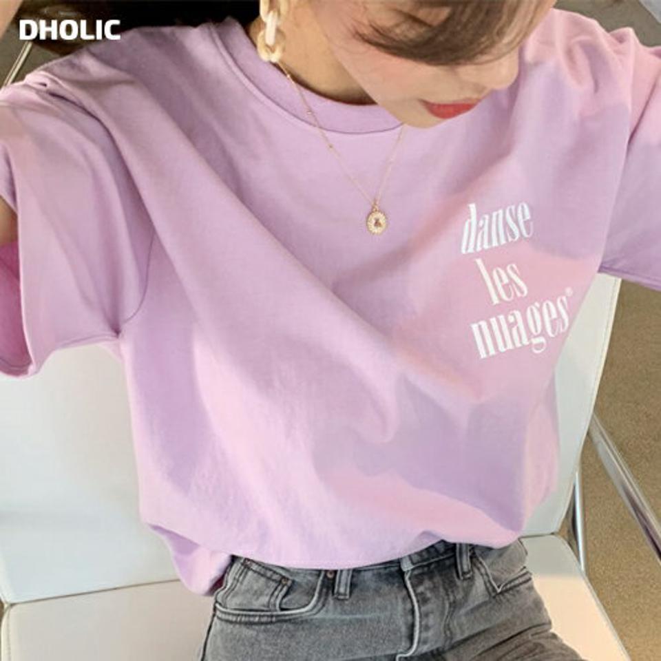 【全品10%OFF】レタリング半袖Tシャツ・全5色・b61636 レディース 【tops】【韓国 ファッション トップス Tシャツ 半袖 ラウンドネック レタリング ロゴ ラフ ルーズフィット オールシーズン カジュアル デイリー 秋 冬】【BT】