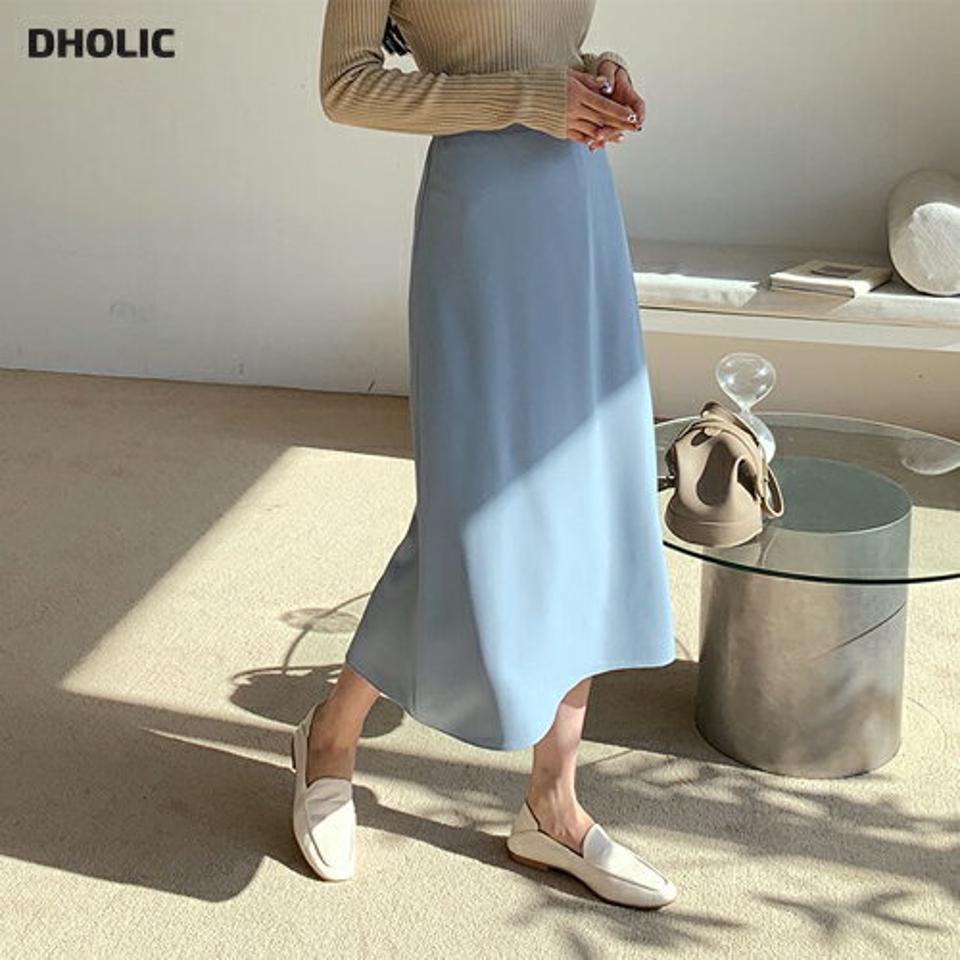 バックゴムフレアスカート・全5色・t61625 レディース 【sk】【韓国 ファッション ボトムス スカート ロング ロングスカート Aライン バックゴム フレア ボリューム カジュアル 体型カバー フェミニン デイリー 秋 冬】