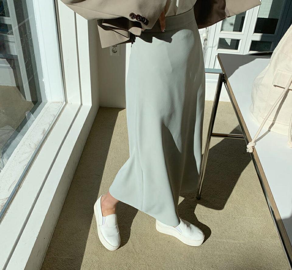 バックゴムフレアスカート・全5色・t61625 レディース 【sk】【韓国 ファッション ボトムス スカート ロング ロングスカート Aライン バックゴム フレア ボリューム カジュアル 体型カバー フェミニン デイリー 秋 冬】