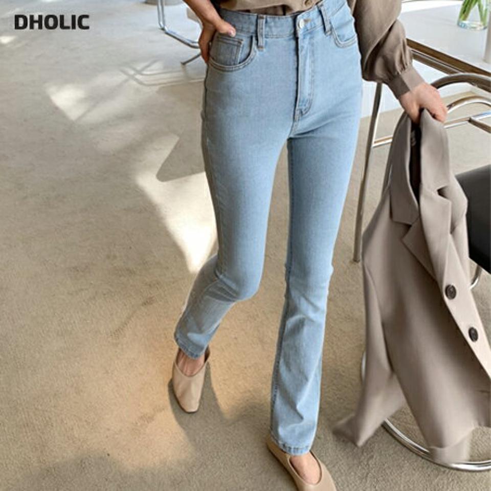 セミブーツカットデニムパンツ・全1色・t61629 レディース 【pt】【韓国 ファッション ボトムス パンツ ロング デニム ウォッシング デニムパンツ セミブーツカット ベルトループ スリム ストレート 美脚 10分丈 十分丈 カジュアル デイリー 秋 冬】