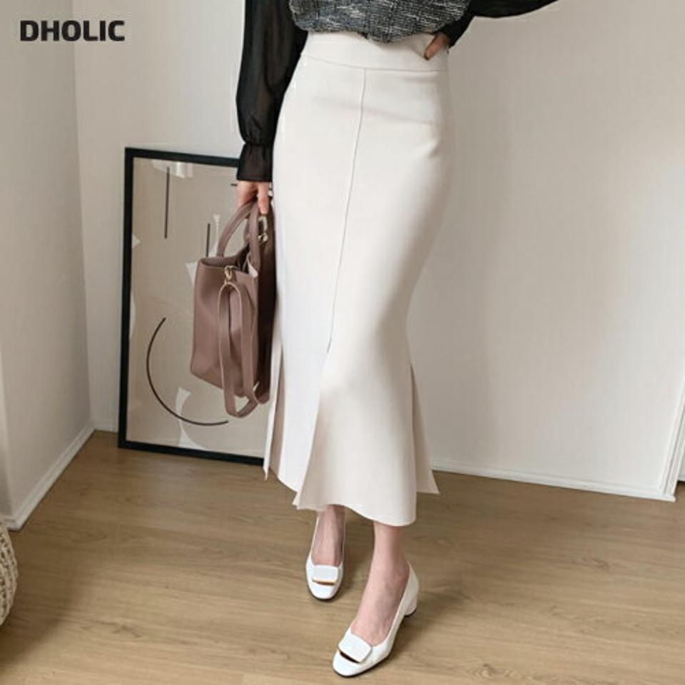 スリットマーメイドスカート・全3色・b66963 レディース 【sk】【スカート ロング ロングスカート マーメイド マーメイドスカート スリット 単色 無地 シンプル 大人 きれいめ 秋 冬 韓国 ファッション】【ハイホリHIHOLLI】