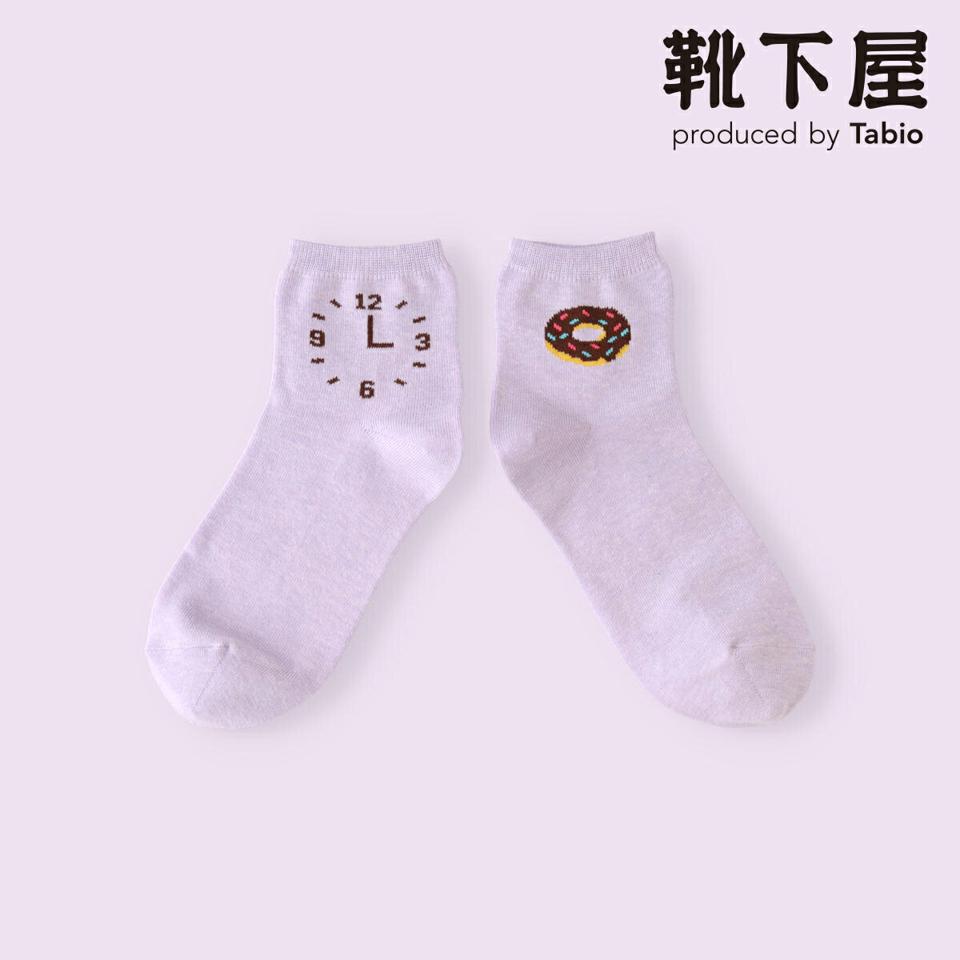 【クーポンで3足1,100円】【Mighty Soxer】 おやつとごはんショートソックス / 靴下屋 靴下 タビオ マイティソクサー くつ下 ショート レディース 日本製