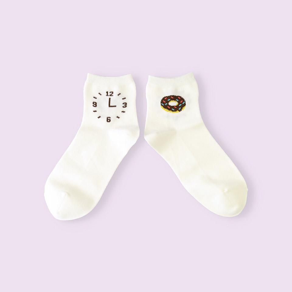 【クーポンで3足1,100円】【Mighty Soxer】 おやつとごはんショートソックス / 靴下屋 靴下 タビオ マイティソクサー くつ下 ショート レディース 日本製