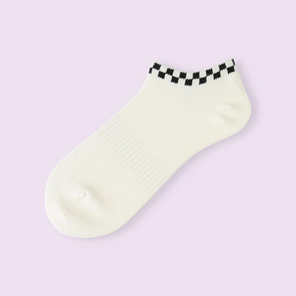 【全品送料無料★〜10/11 23:59迄】【クーポンで3足1,100円】【Mighty Soxer】 チェッカースニーカー用ソックス / 靴下屋 靴下 タビオ マイティソクサー くつ下 レディース 日本製