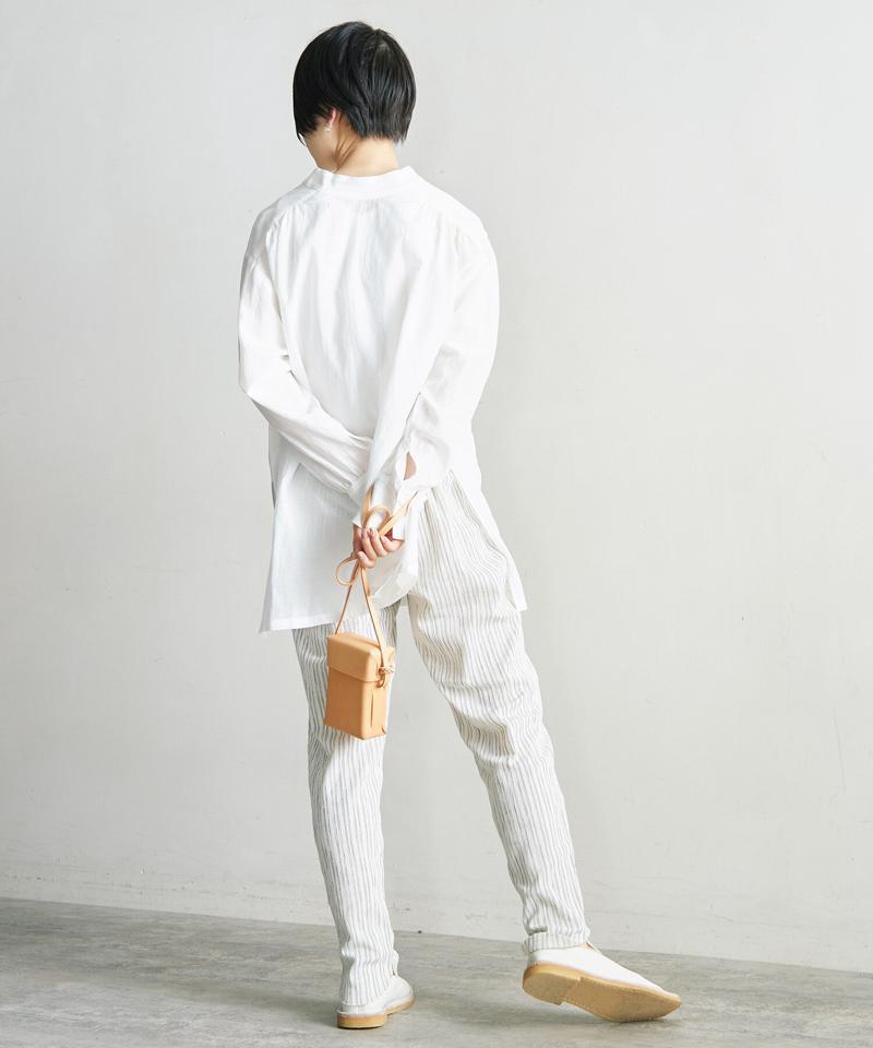●○C/Cu/Liローン 2WAYスタンドシャツ（nitca）