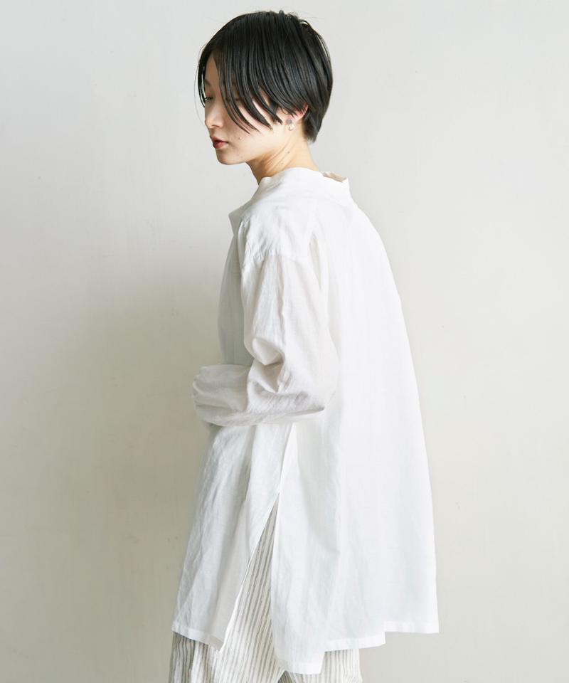 ●○C/Cu/Liローン 2WAYスタンドシャツ（nitca）
