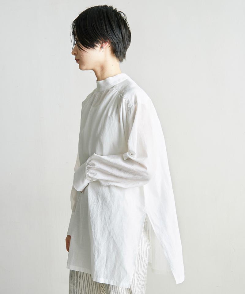 ●○C/Cu/Liローン 2WAYスタンドシャツ（nitca）