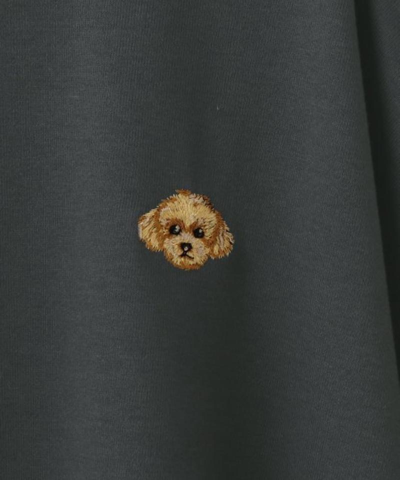 ワンポイント刺繍裏毛プルオーバー
