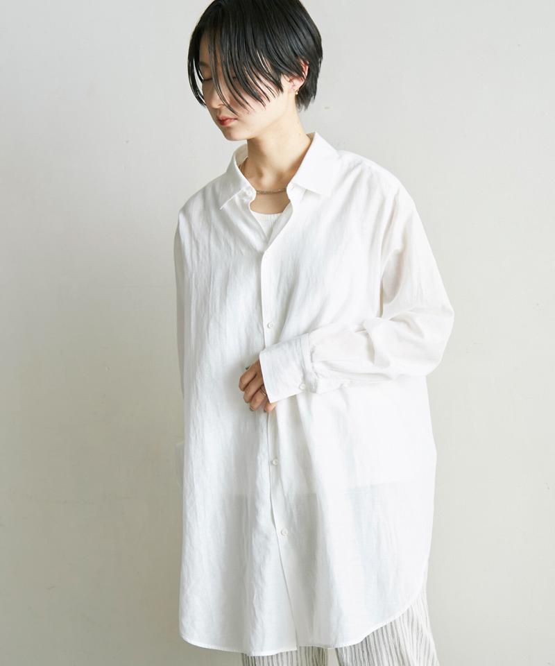○C/Cu/Liローン マニッシュシャツ（nitca）