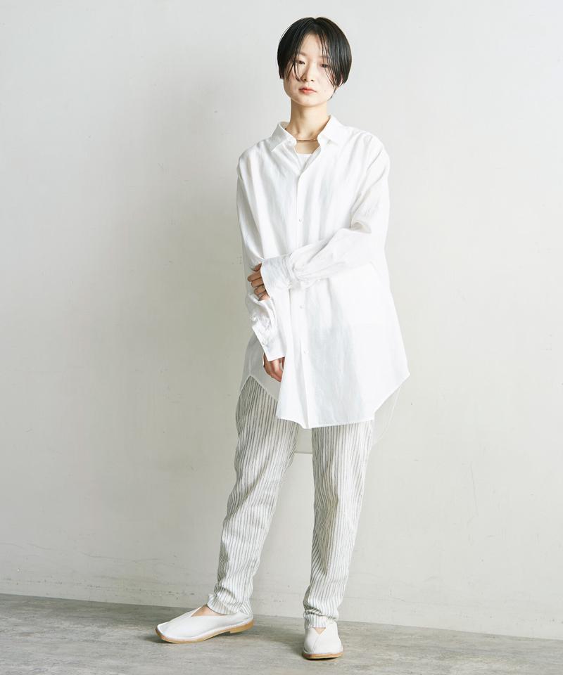 ○C/Cu/Liローン マニッシュシャツ（nitca）