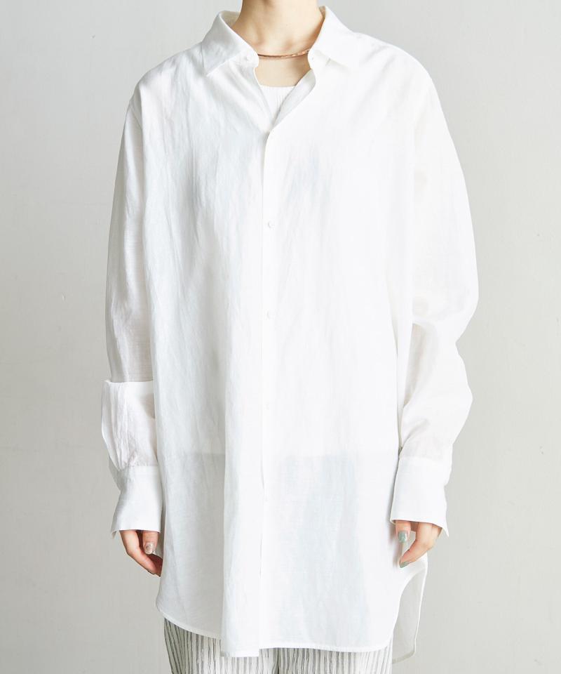 ○C/Cu/Liローン マニッシュシャツ（nitca）