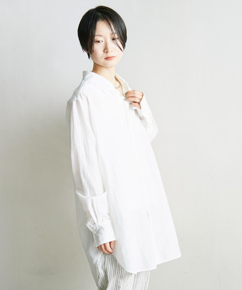 ○C/Cu/Liローン マニッシュシャツ（nitca）