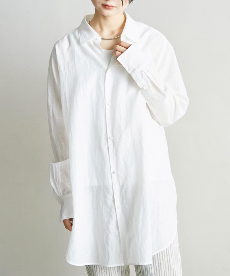 ○C/Cu/Liローン マニッシュシャツ（nitca）