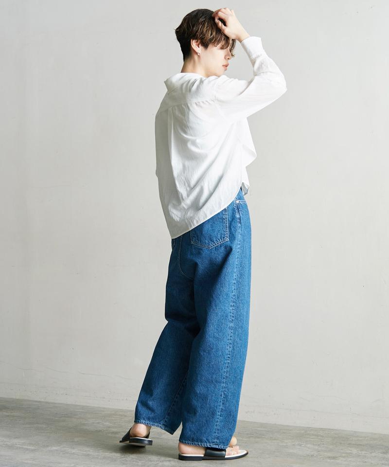 ○10ozデニム　ゆるストレートパンツ（nitca）