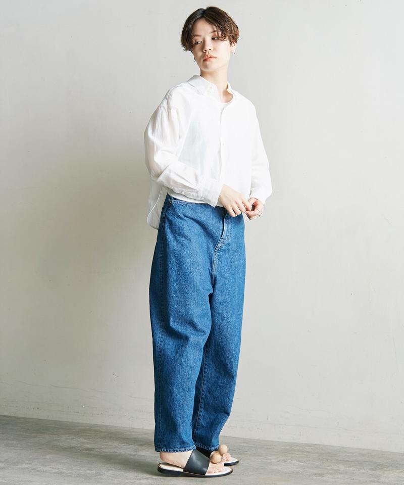 ○10ozデニム　ゆるストレートパンツ（nitca）