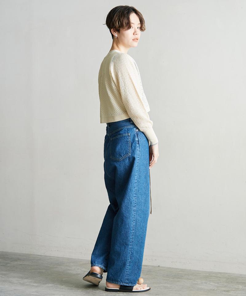 ○10ozデニム　ゆるストレートパンツ（nitca）