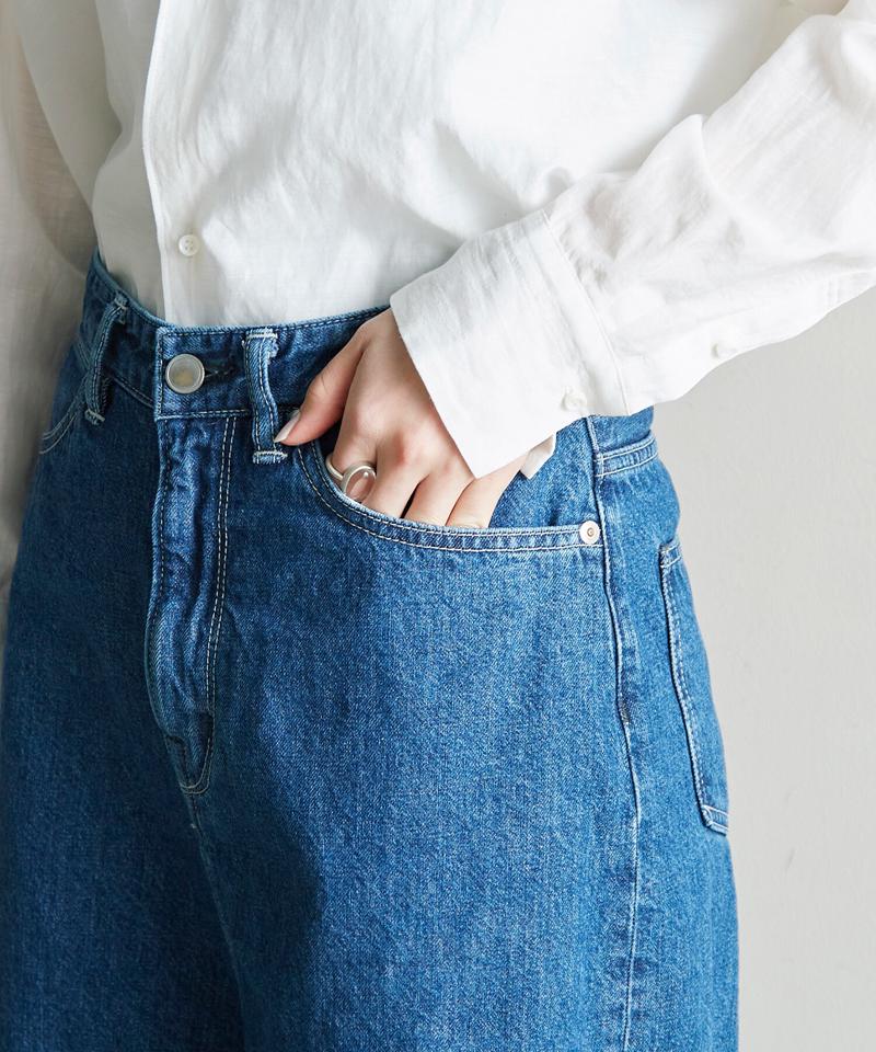 ○10ozデニム　ゆるストレートパンツ（nitca）