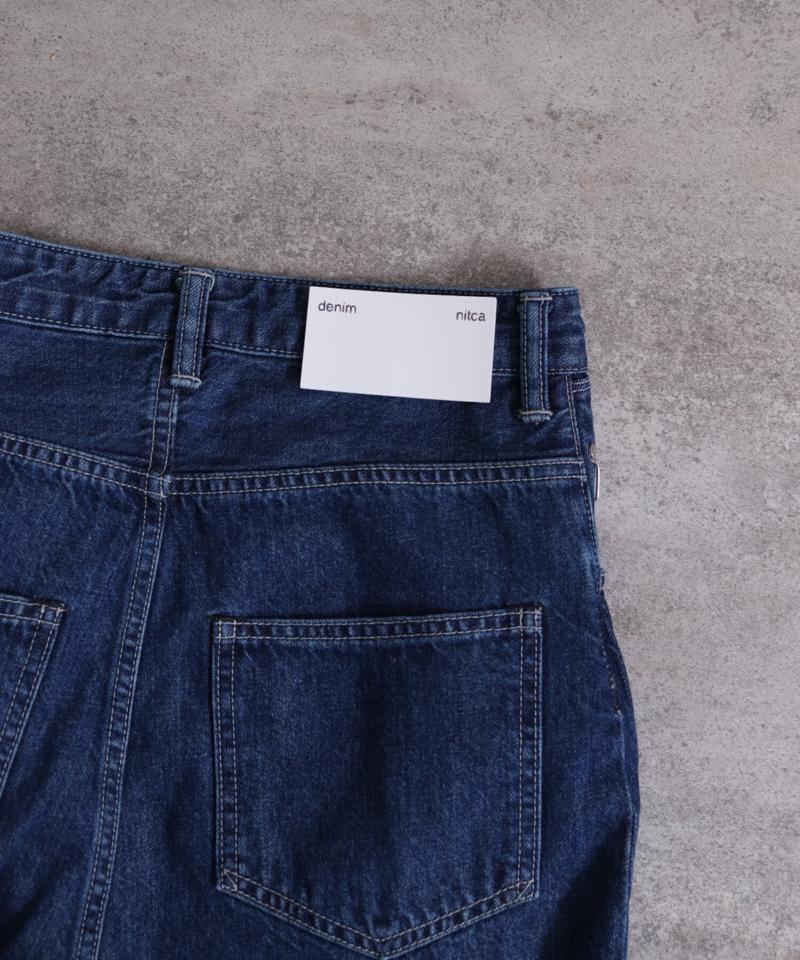 ○10ozデニム　ゆるストレートパンツ（nitca）